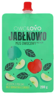 Zdjęcie produktu dla Mus jabłkowy 200g * JABŁKOWO OWOLOVO