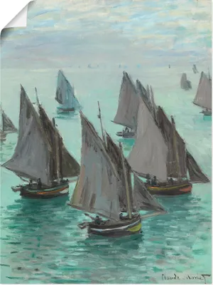 Produktbild von ARTland Poster Fischerboote bei ruhigem Wetter Größe: 45x60 cm