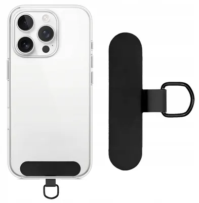 Image de Attache-cordon pour lanière de téléphone, avec boucle de fixation, en métal
