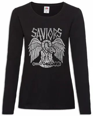 Produktbild von Urban Backwoods Saviors Patch, Damen Langarmshirt, Farbe: Schwarz, Größe: 3XL