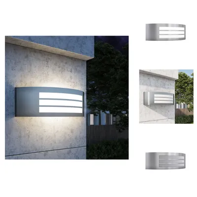 Image de vidaXL Lampe murale d'extérieur en acier inoxydable - éclairage extérieur
