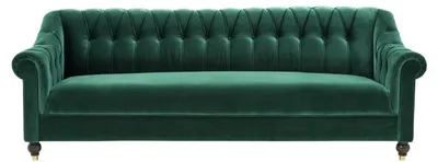 Produktbild von Casa Padrino Luxus Chesterfield Wohnzimmer Sofa Grün / Braun / Gold 230 x 90 x H. 81,5 cm - Luxus Qualität