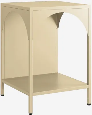 Produktbild von sweeek - Nachttisch, Industrieller Beistelltisch - Beige