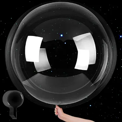 Klarsichtballons 10 Stück 80 cm transparent wiederverwendbar