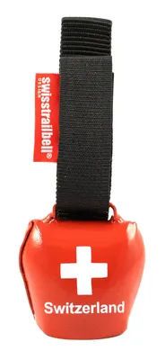 Produktbild von swisstrailbell® Edition Switzerland, schwarzes Band, Trailbell, Bear Bell, Fahrradklingel