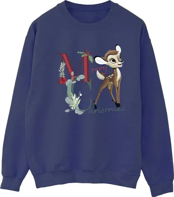 Immagine prodotto di Bambi - Felpa "Merry Christmas" da donna BI53358 (3XL) (blu navy)