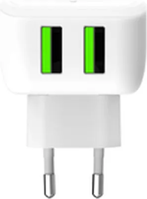Immagine prodotto di Celly TC2USBLEDWH Caricabatterie per dispositivi mobili Universale Bianco AC Interno