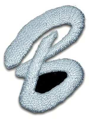 Produktbild von Buchstabe B 3.3x2.4cm: Alphabet Buchstaben Einzeln Auswählbar - Aufnäher, Bügelbild, Aufbügler, Applikationen, Patches, Flicken, Zum Aufbügeln