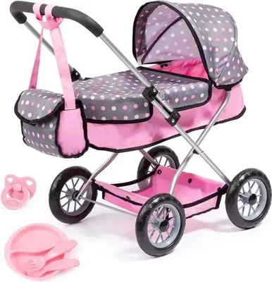 Produktbild von Smarty Puppenwagen mit Zubehör – Klassisch, Leicht & Vielseitig