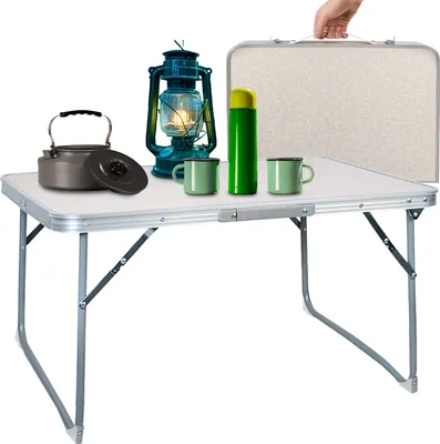 Zdjęcie produktu dla Trizand 23428 Składany stolik kempingowy 60 x 40 cm beżowy