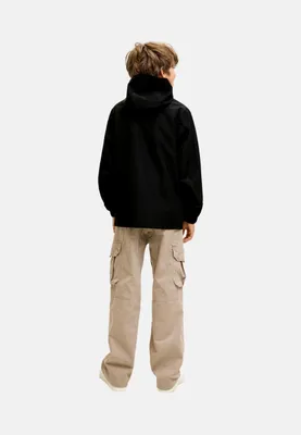 Produktbild von Jack & Jones 12280713_2161_1199695_164, Regenmantel, Uni, Erwachsener, Reißverschluss, Polyester, Schwarz