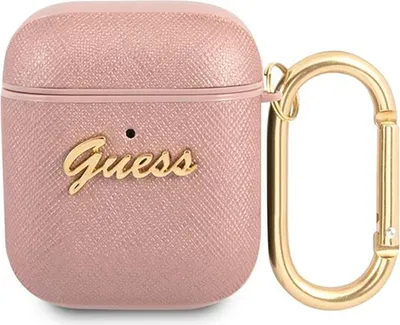 Immagine prodotto di GUESS Guess GUA2SASMP AirPods 1/2 cover różowy/pink Saffiano Script Metal Collection