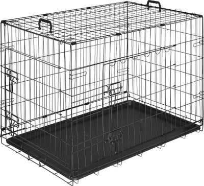 Image de Cage pour chien Luna, pliable, avec 2 portes - 91,5 x 59,5 x 64 cm