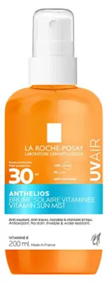Image de Spray solaire SPF 30 UVair, brume vitaminée pour le soleil, 200 ml