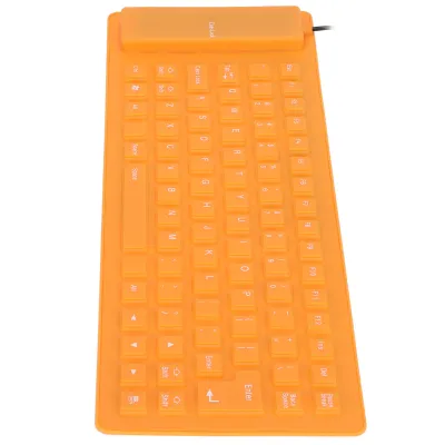 Obrázok produktu pre Silikónová klávesnica, mäkká silikónová klávesnica, USB drôtová silikónová klávesnica, skladacia silikónová klávesnica, 85 klávesov silikónovej klávesnice, rolovacia klávesnica
