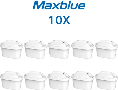 Immagine prodotto di Cartucce filtranti Maxblue - 10 pezzi | Cartucce filtranti di ricambio per il filtro dell'acqua Brita® Maxtra+® Plus, Maxtra Pro® All-in-1