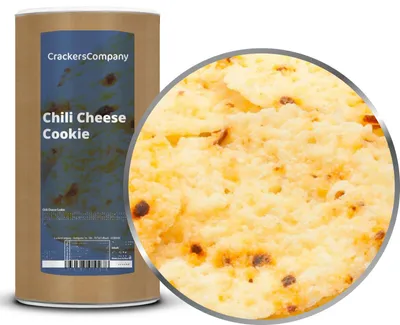 Produktbild von CrackersCompany Chili-Käse-Cookie (Chili Cheese Cookie), Membrandose 200 g