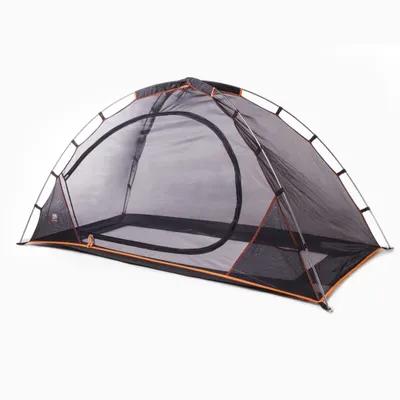 Obrázok produktu pre DERYAN Posteľový Stan s Moskytiérou – 200 × 90 cm – Sieťovina 1 mm – Hliníkový Rám – Čierny