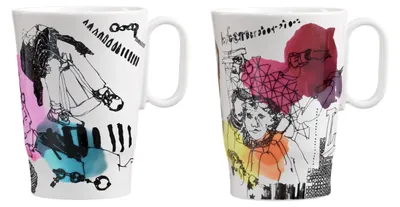 Produktbild von 2er Set Ritzenhoff Genussklasse Kaffeebecher Tasse 03 + 04 Kühnertová 2022 WA