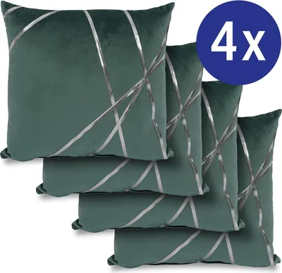Immagine prodotto di Cuscino decorativo verde smeraldo 45 x 45 cm