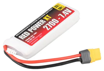 Produktbild von RED POWER XT LiPo Akku 2700 mAh – 7,4 V 2S1P mit XT60 Stecker