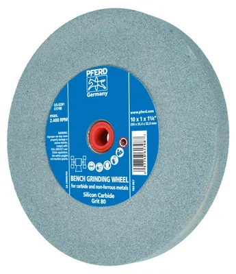Produktbild von PFERD TOOLS Schleifbockscheibe Ø 250x25 mm Bohrung-Ø 51 mm SiC80 für harte Materialien z.B. Hartmetall