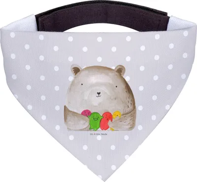 Produktbild von Mr. & Mrs. Panda Hundeschal Bär Gefühl - Grau Pastell - Geschenk, Wahnsinn, Halstuch Hund, Hunde, Durchgedreht, Für, Verrückt, Hundehalstuch, Tuch, Teddy