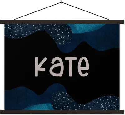 Produktbild von MuchoWow® Textilposter Kate - Pastell - Mädchen 150x113 cm mit schwarzem Rahmen - Wohnzimmer