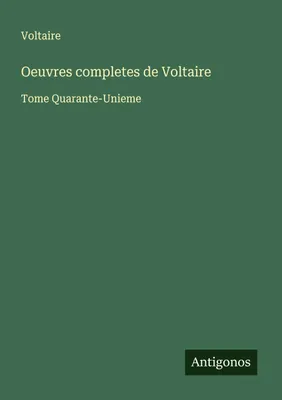 Produktbild von Oeuvres completes de Voltaire