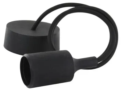 Zdjęcie produktu dla Zestaw silikonowych lamp wiszących Chacon – czarny