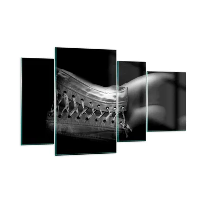 Produktbild von Bilder auf glas - Weiblicher Körper Leder Korsett Frau - 120x70cm - Glasbilder - Wandbilder - Kunstdruck - Wanddekoration aus Glas - Glas Bilder - Wandbild auf Glas - GDL120x70-0272