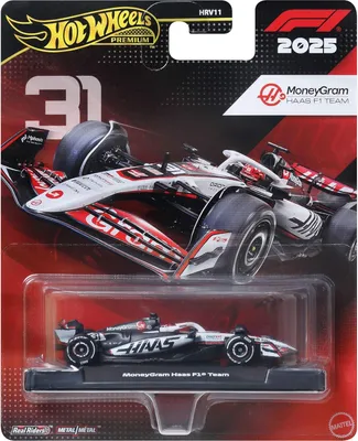 Produktbild von Hot Wheels Premium MoneyGram Haas F1 Team Vehicle, Rennauto, 14 Jahr(e), Kunststoff, Metall, Mehrfarbig