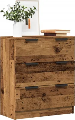 Zdjęcie produktu dla vidaXL Kredens o wyglądzie starego drewna 60x30x70 cm materiał drewnopochodny