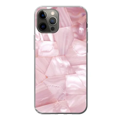 Produktbild von MuchoWow® Handyhülle Schutzhülle Hülle für iPhone 13 Pro Naturstein - Perlmutt - Luxus Silikon Softcase Handy Hülle - Handy-Tasche