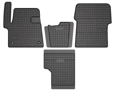 Produktbild von Gummi-Fußmatten für Peugeot Traveller 2016- (Van) – 4-tlg, Schwarz, passgenau – Wielganizator SolidPRO
