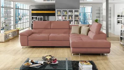 Produktbild von MIRJAN24 Ecksofa Cotere, L-Form Eckcouch mit Schlaffunktion und Bettkasten (Uttario Velvet 2955 + Uttario Velvet 2979 , Seite: Rechts)
