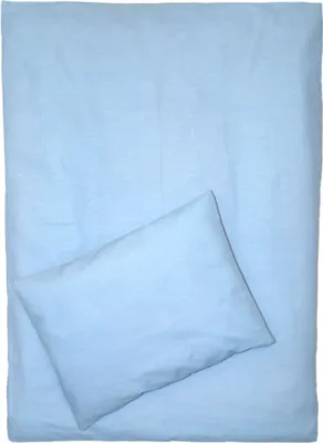 Produktbild von 4tlg Kinderwagenset Baby Bettwäsche für Kinderwagen Bezüge Decke Kissen 16. Blau