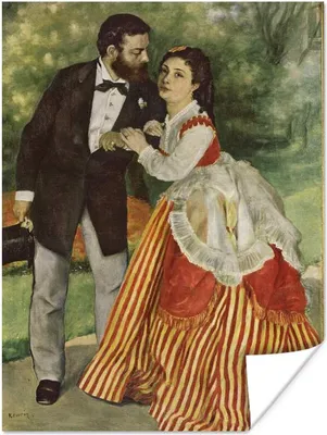 Produktbild von MuchoWow® Poster Die Verlobte - Gemälde von Pierre-Auguste Renoir 60x80 cm - Schlafzimmer Dekoration