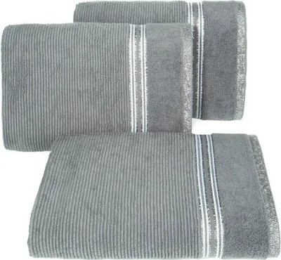 Zdjęcie produktu dla Eurofirany 339000, 50 x 90 cm, Bawełna, Poliester, Srebrny, 1 szt.