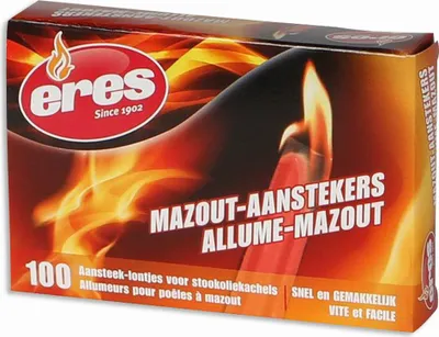 Image de Allume Poële à Mazout Boite De 100 Languettes