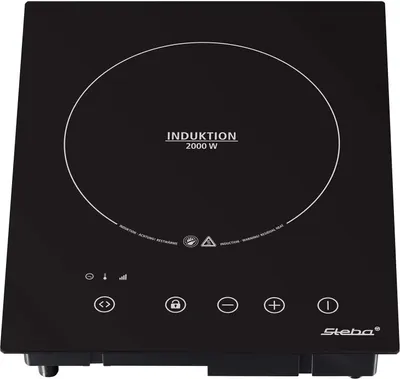 Produktbild von Glas-Keramik-Oberfläche, Einbaufähig, mobil einsetzbar, Touch Control, 10 Leistungsstufen, Timerfunktion, Leichte Reinigung