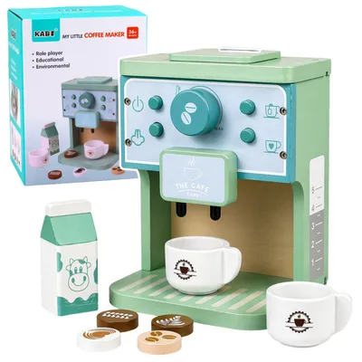 Image de Ensemble de tasses à café en bois, accessoires pour lait pour enfants