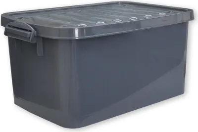 Immagine prodotto di Contenitore con coperchio e rotelle 45 litri grigio