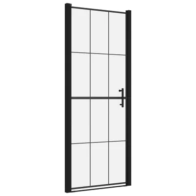 Immagine prodotto di vidaXL Porta della doccia in vetro temperato 81x195 cm nero
