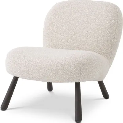 Produktbild von Casa Padrino Luxus Sessel Cremefarben / Braun 67 x 88 x H. 71 cm - Wohnzimmer Sessel - Luxus Wohnzimmer Möbel