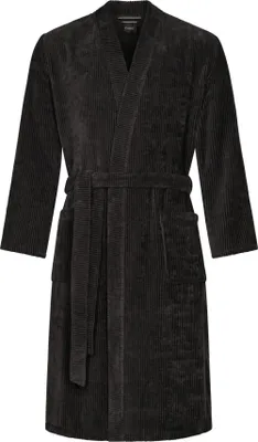 Produktbild von Cawö Herren-Kimono Extraleicht Uni Farbe basalt Größe 52