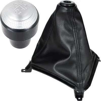 Immagine prodotto di Pomello del cambio argento a 5 marce + cuffia con cornice per Hyundai Tucson I