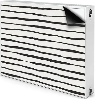 Produktbild von Magnet Radiator Magnet Mat Heizkörper Heizung Verkleidung Abdeckung 90x60 cm  - Schwarz, Linien