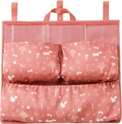 Obrázok produktu pre BabyToLove Prenosný organizér na postieľku / prebaľovacia taška – ružový les