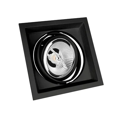 Image de Luminaire encastré GU10 AR111 1-flamme noir MDD Maxi Uno
